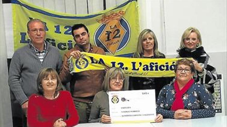 LA PEÑA ‘LA 12’ DEL VILLARREAL, CON LOS NECESITADOS