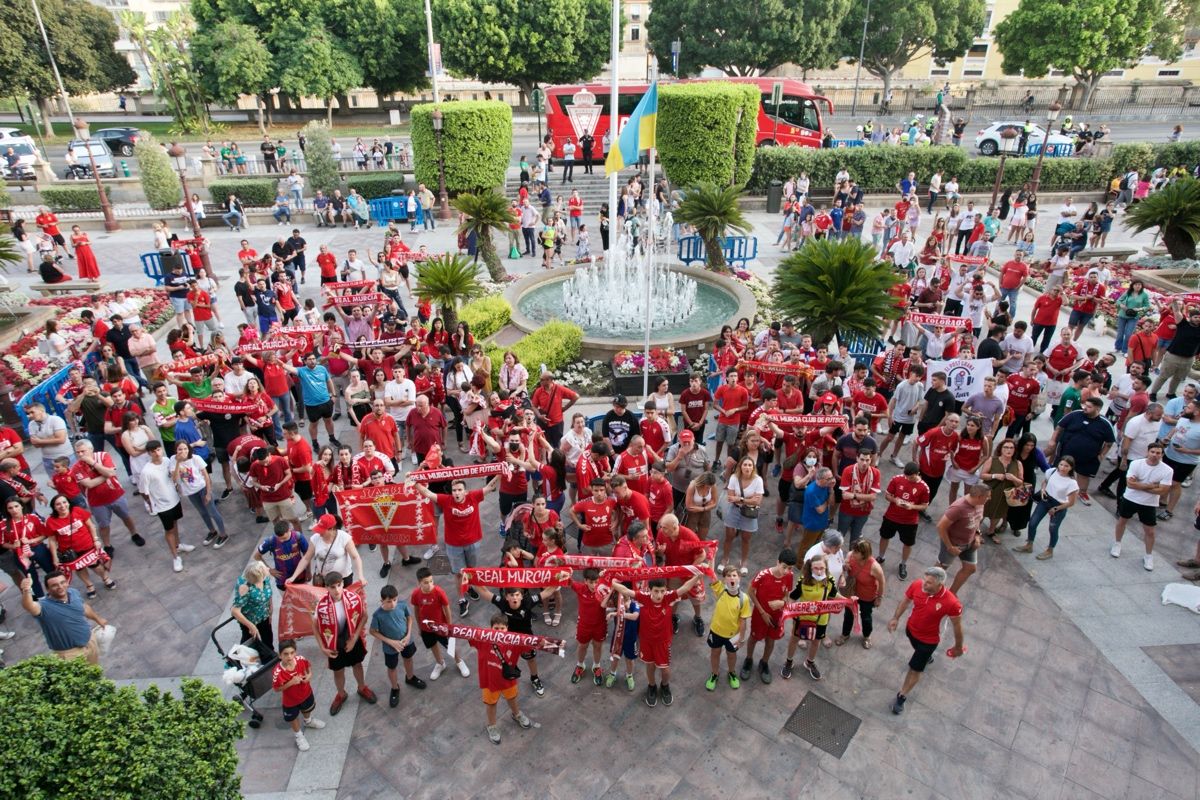 Recepción del Real Murcia en el Ayuntamiento de la ciudad