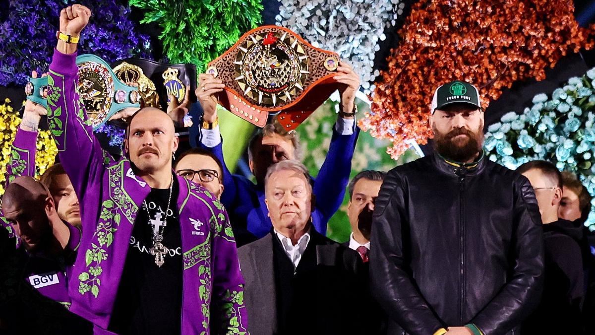 Usyk expondrá sus tres cinturones del peso pesado ante Fury