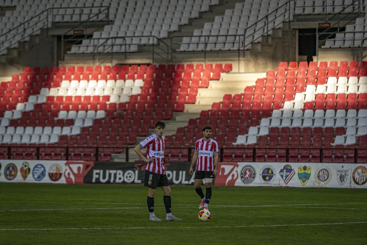 Las Gaunas será el feudo donde se disputará la vuelta, un campo grande y sin mucho público.