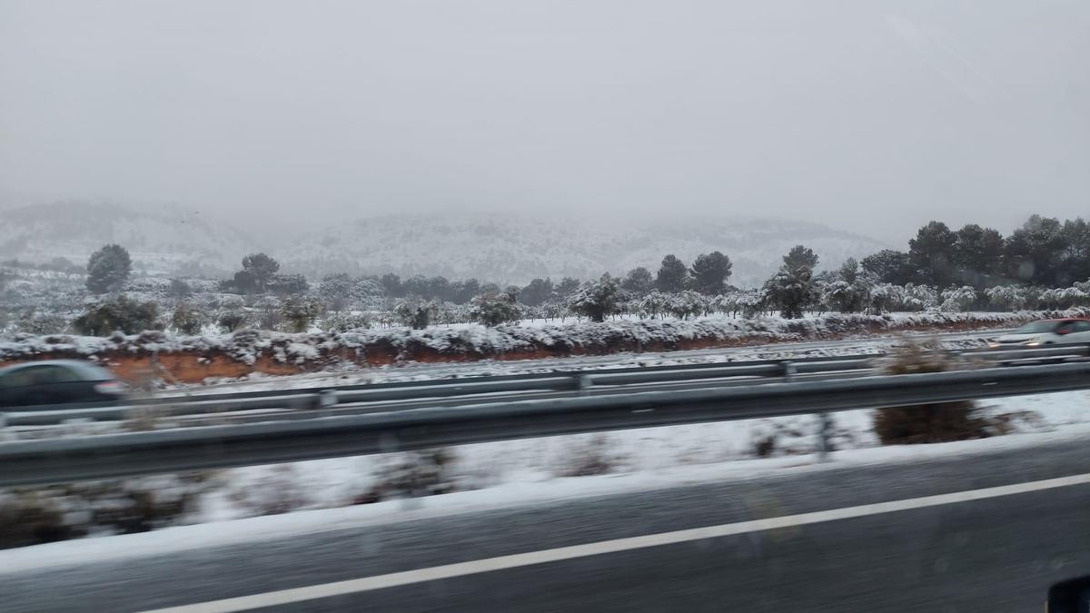 Estado de la autovía en dirección a Alcoy