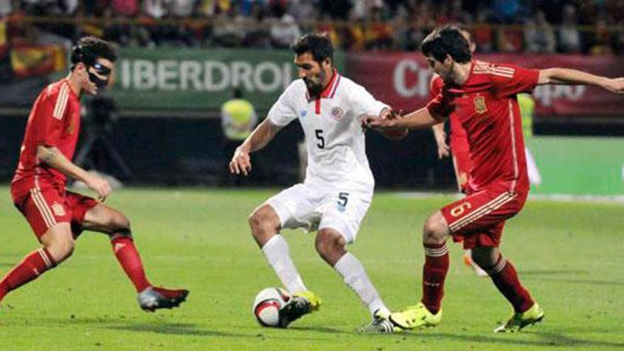 El deportivista Borges, con la selección de Costa Rica.