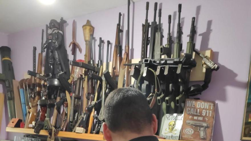 La Policía Nacional interviene un depósito de armas de guerra y explosivos en Zamora