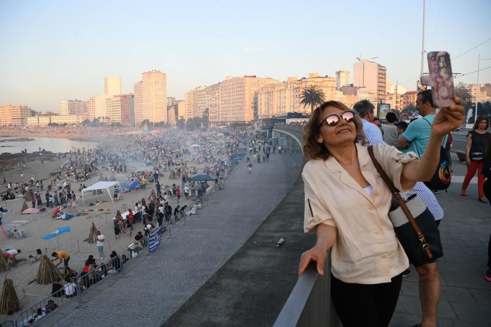 Así fue el día y la noche de San Juan en A Coruña