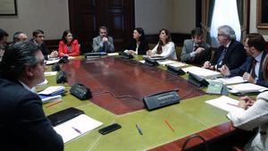 Primera reunión de Mesa y Portavoces de la comisión territorial en el Congreso. 