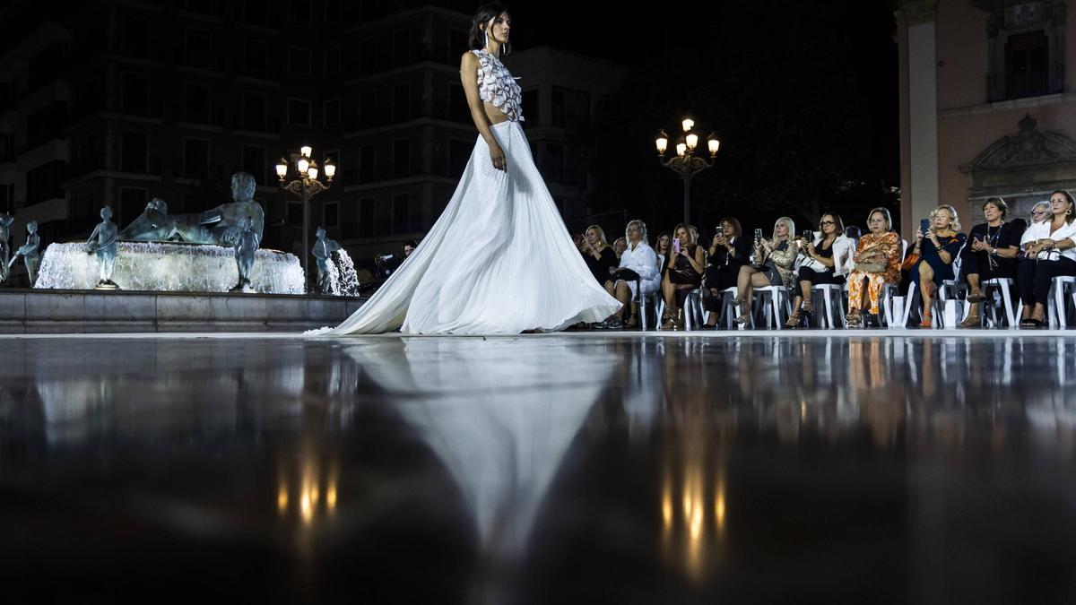 Imagen de archivo del desfile de la Mediterranean Fashion Week en València.