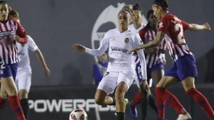 El Valencia Femenino cayó con estrépito ante el Atlético de Madrid.