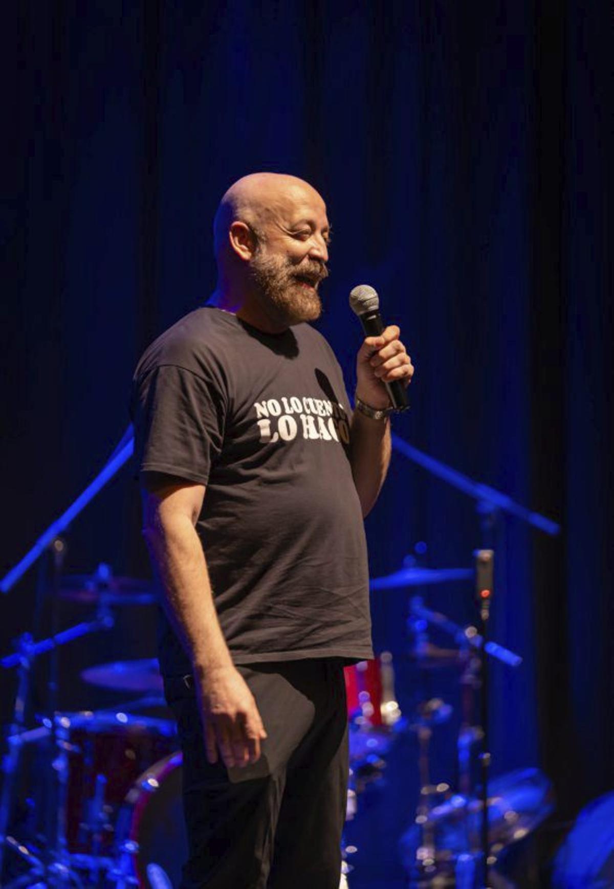 El cómico Goyo Jiménez durante su ‘show’.