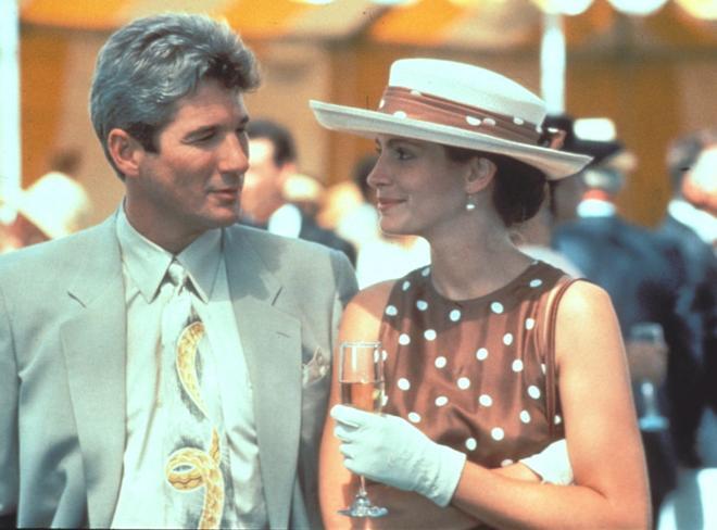 Julia Roberts con vestido de lunares en 'Pretty Woman'