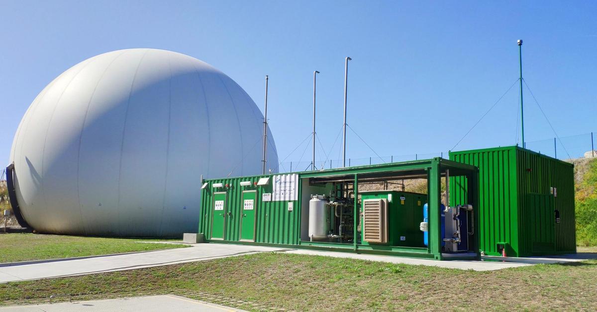 Planta de biometano de Naturgy en A Coruña.