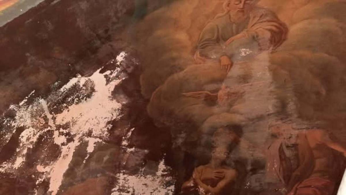 Imagen de antes de iniciarse la restauración en Oliva