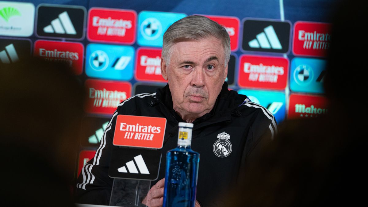 Ancelotti, en la rueda de prensa