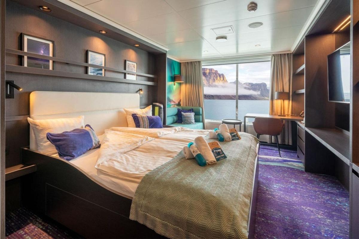 Esta imagen sin fecha y sin ubicación publicada el 4 de mayo de 2026 por Oceanwide Expeditions muestra una habitación dentro de un barco Oceanwide Expeditions. Esta imagen sin fecha y sin ubicación publicada el 4 de mayo de 2026 por Oceanwide Expeditions muestra una habitación dentro de un barco Oceanwide Expeditions.
