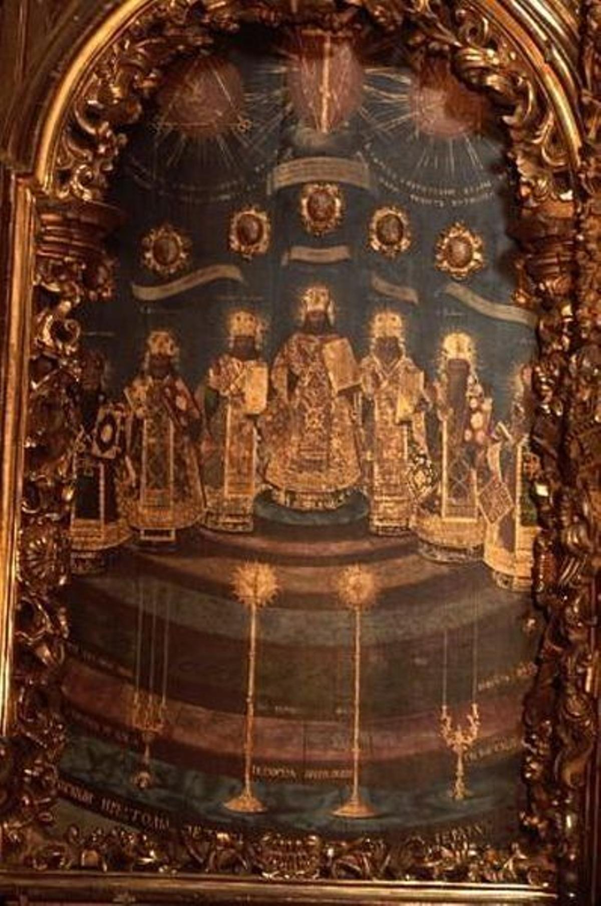 Fresco en el interior de la catedral de Santa Sofía