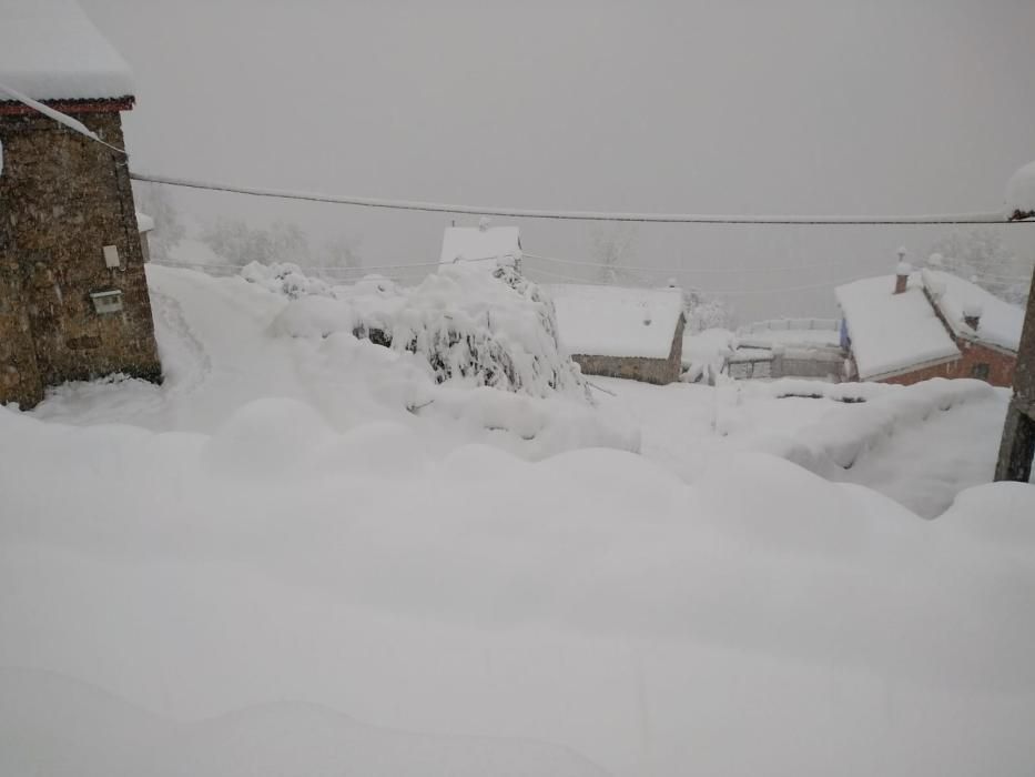 Así ha quedado Somiedo tras la gran nevada