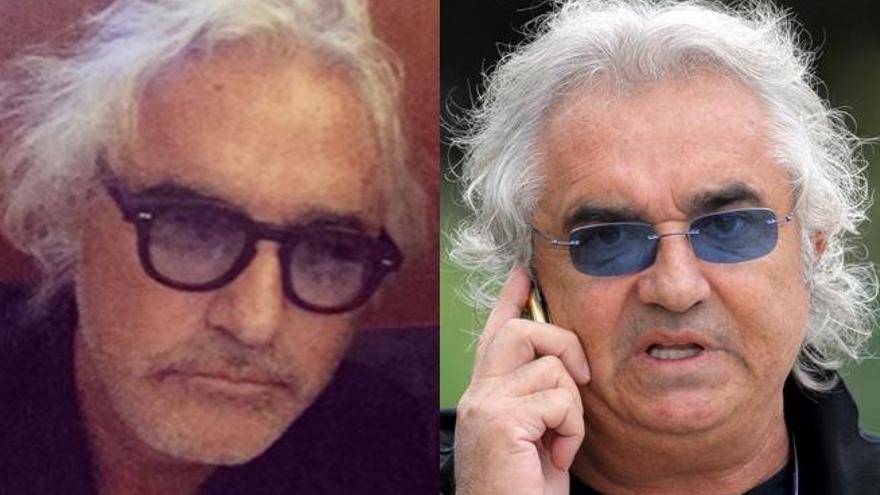 Así ha quedado Flavio Briatore (izquierda)