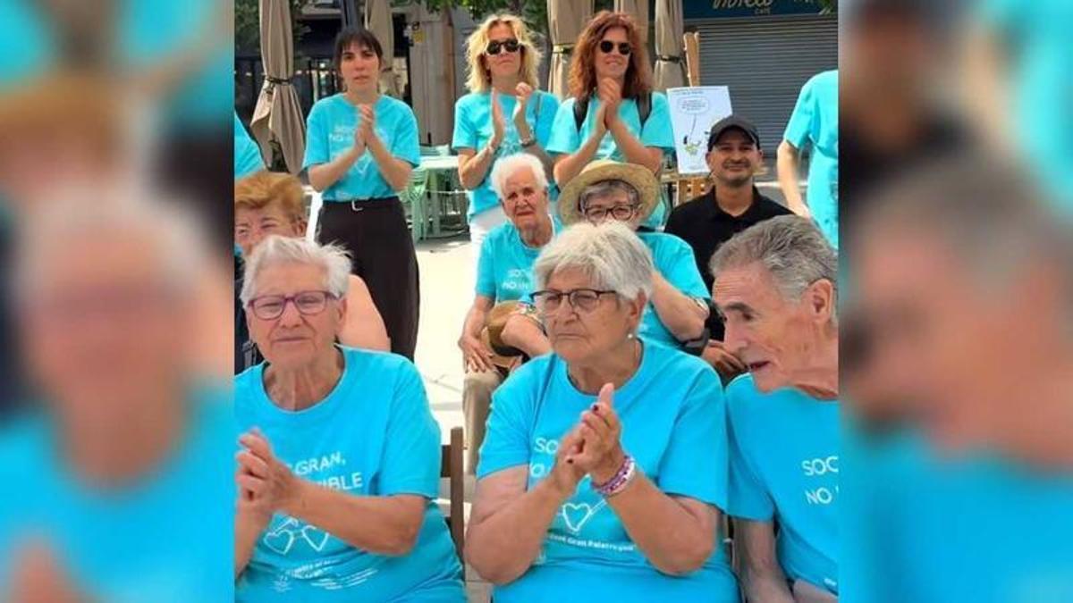 Imatge de la celebració del Dia Internacional contra el Maltractament de la Gent Gran a Palafrugell.