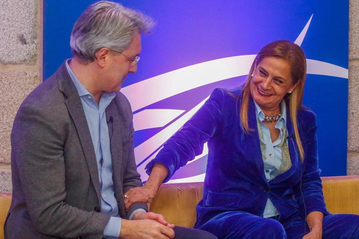 El alcalde y la presidenta de la Diputación.