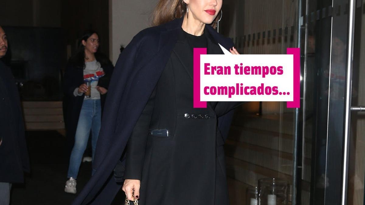 Jessica Alba: &quot;Eran tiempos complicados&quot;