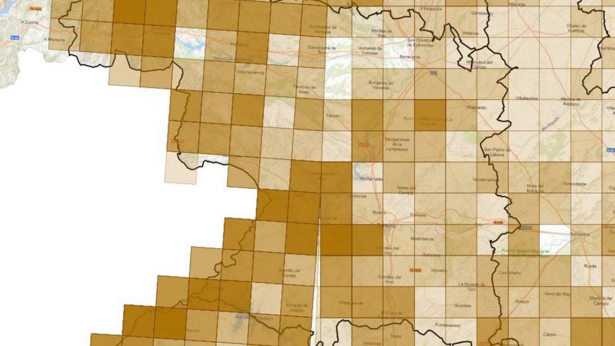 Representación cartográfica de las áreas de distribución. | Junta de C. y L.