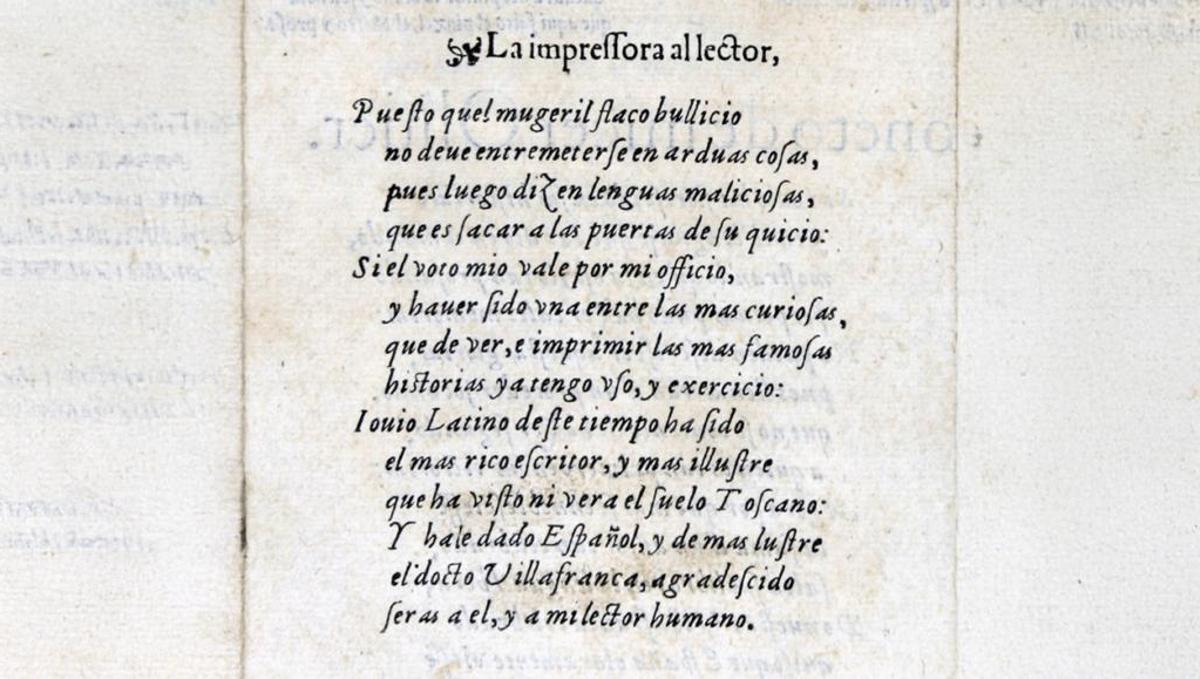 Jeronima Gales y el texto escrito.
