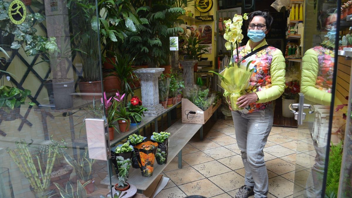 Uno de los encargos preparados en una floristería de Benavente | E. P.