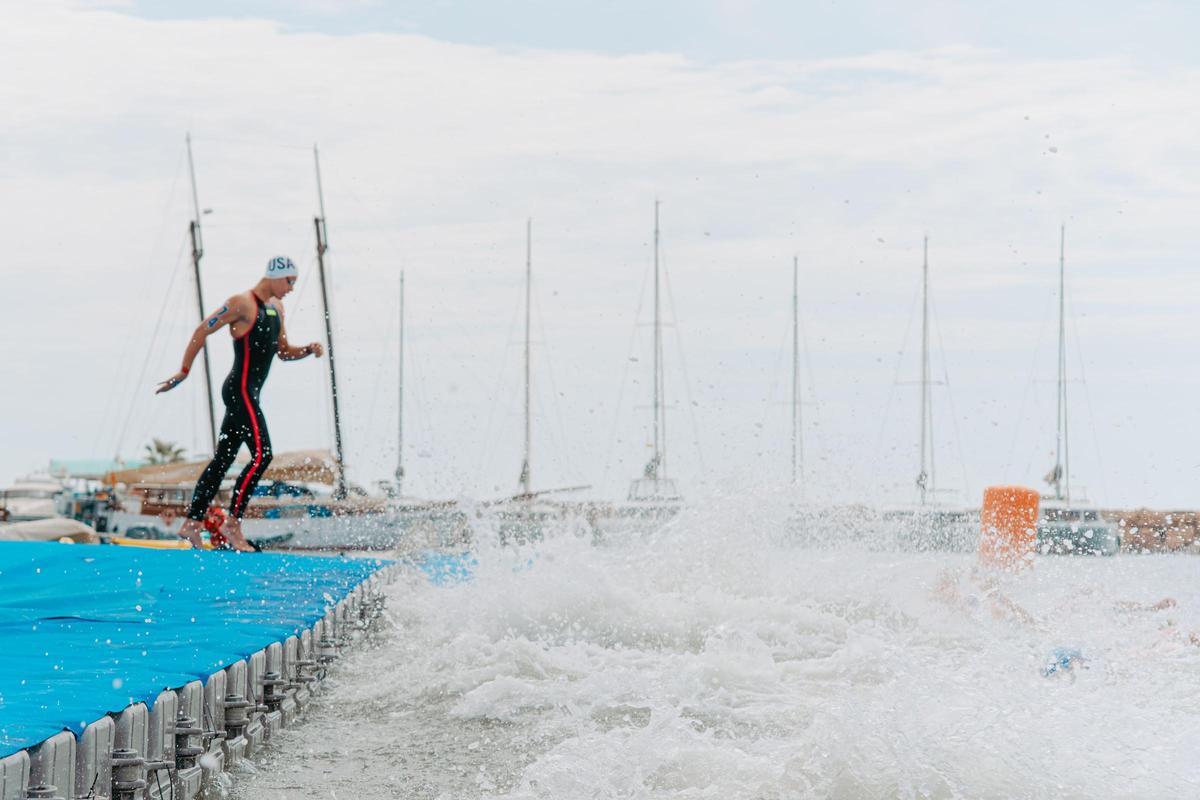 Imágenes de la Copa del Mundo de Aguas abiertas en Santa Eulària