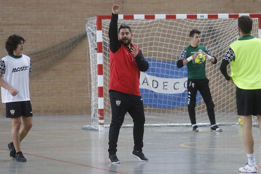 El primer entrenamiento de Josan con el Córdoba Futsal en imágenes