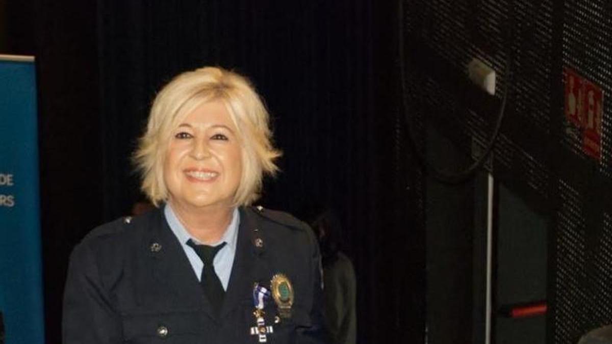 María Antonia Pons, durante un acto de la Policía Local.