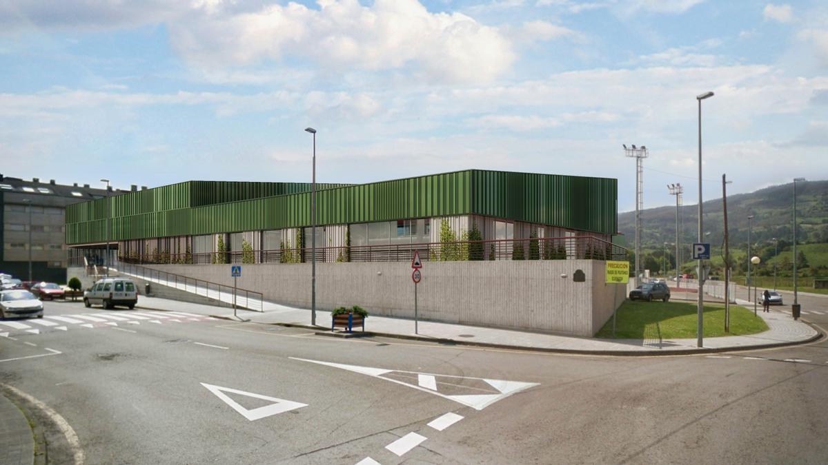 Recreación de la piscina tras las obras