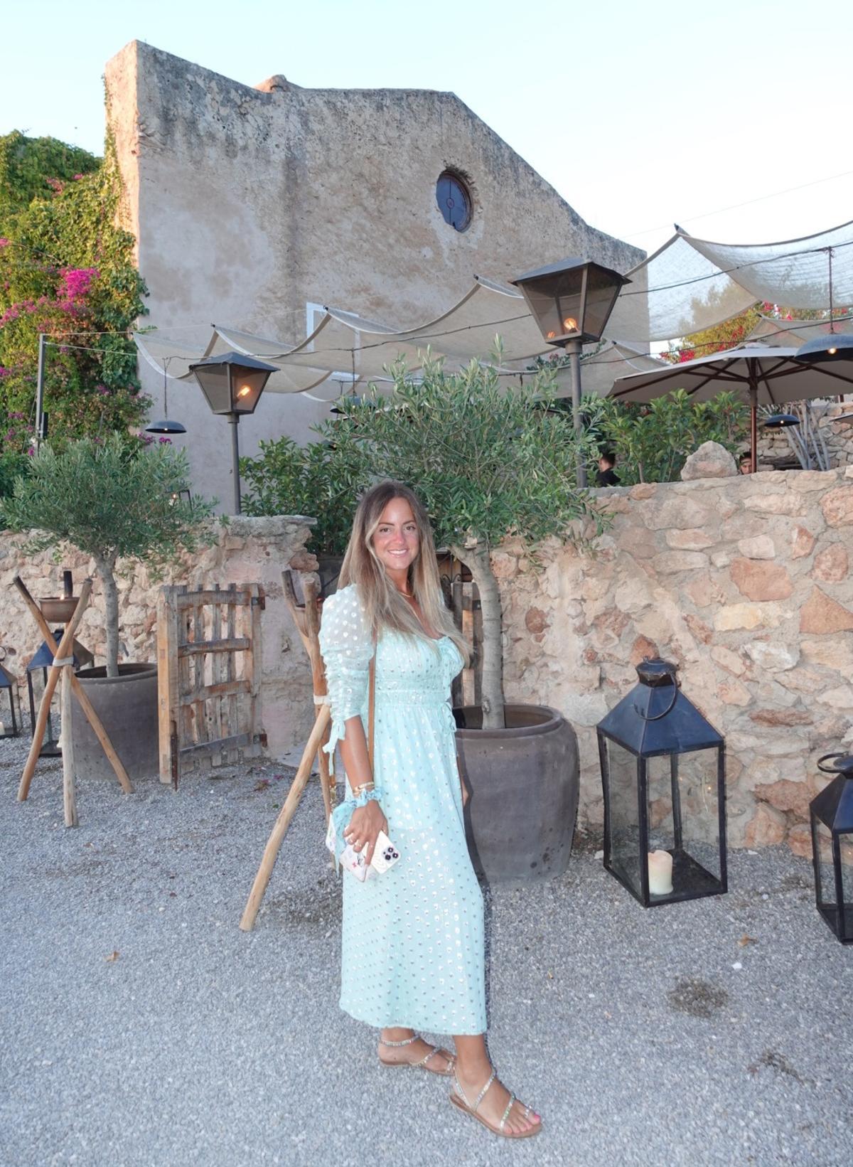 Ilaria Iozzi en el restaurante Sa Capella.