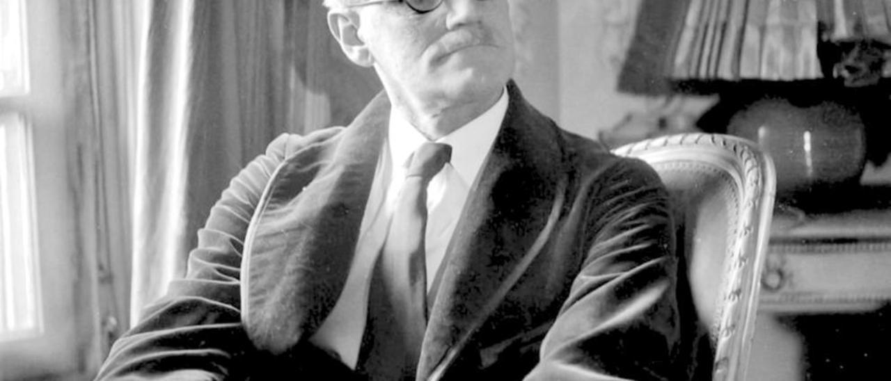 O escritor irlandés James Joyce.