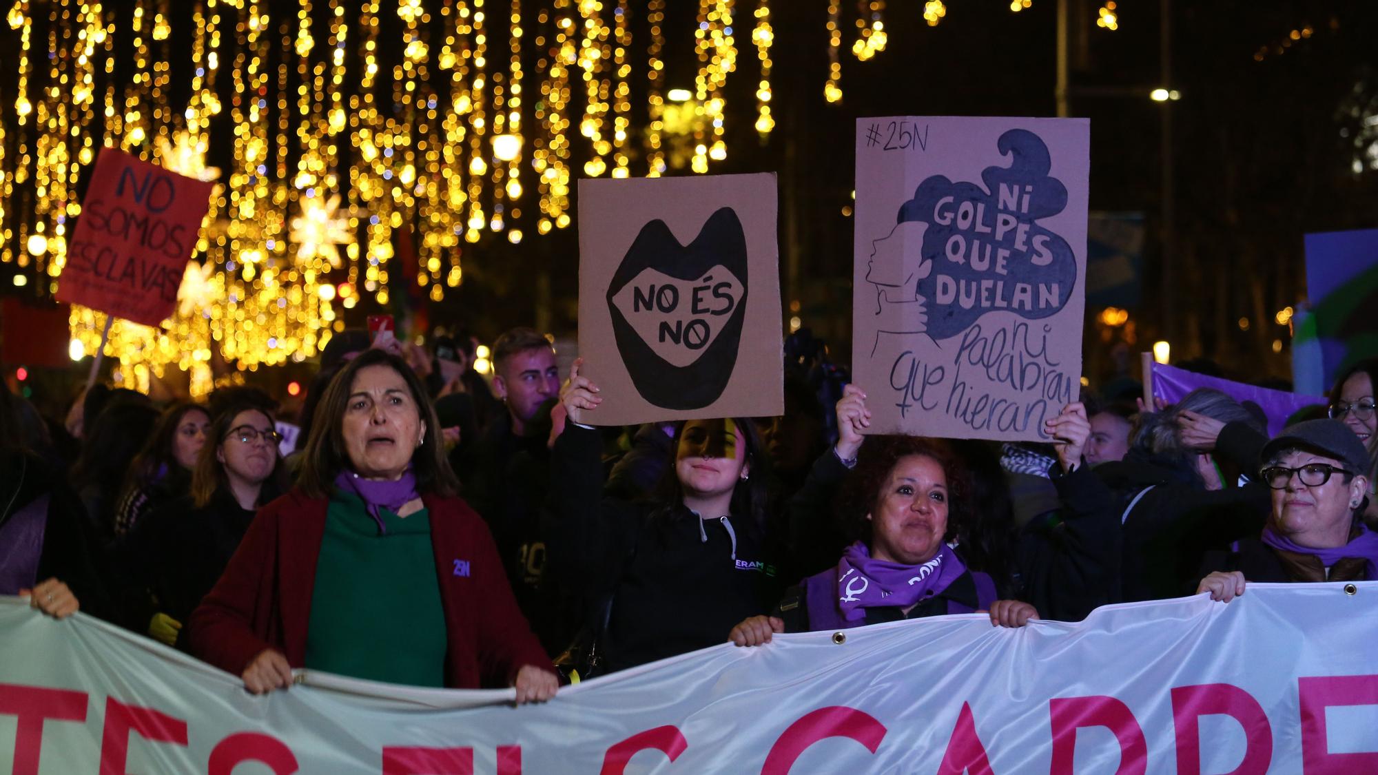 Manifestación 25N día para la erradicación de la violencia machista contra las mujeres