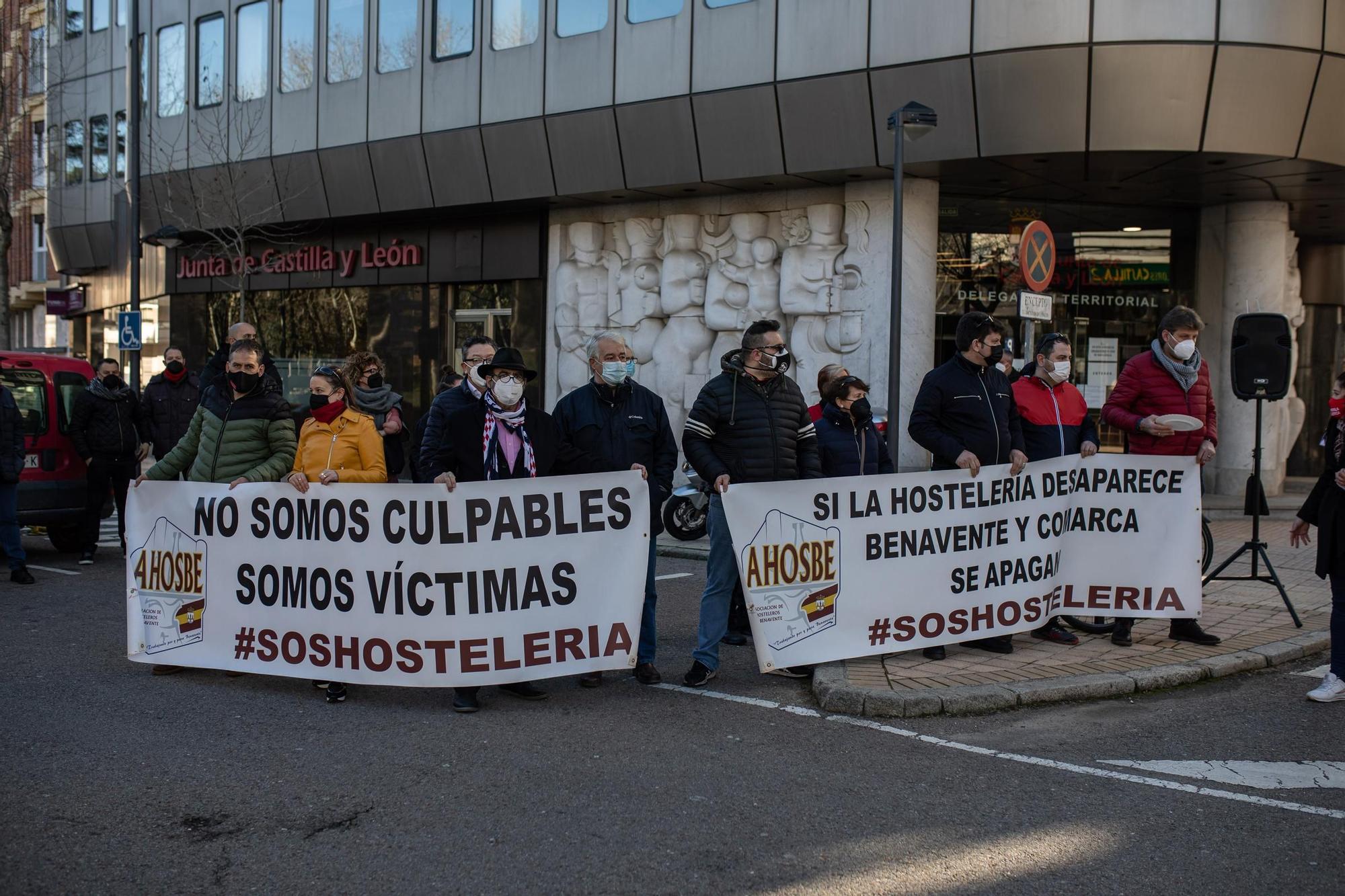 GALERÍA | Las mejores imágenes de la movilización de los hosteleros de Zamora