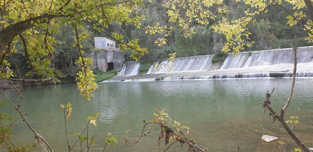 Bonic paisatge des del Llobregat al pas per Balsareny