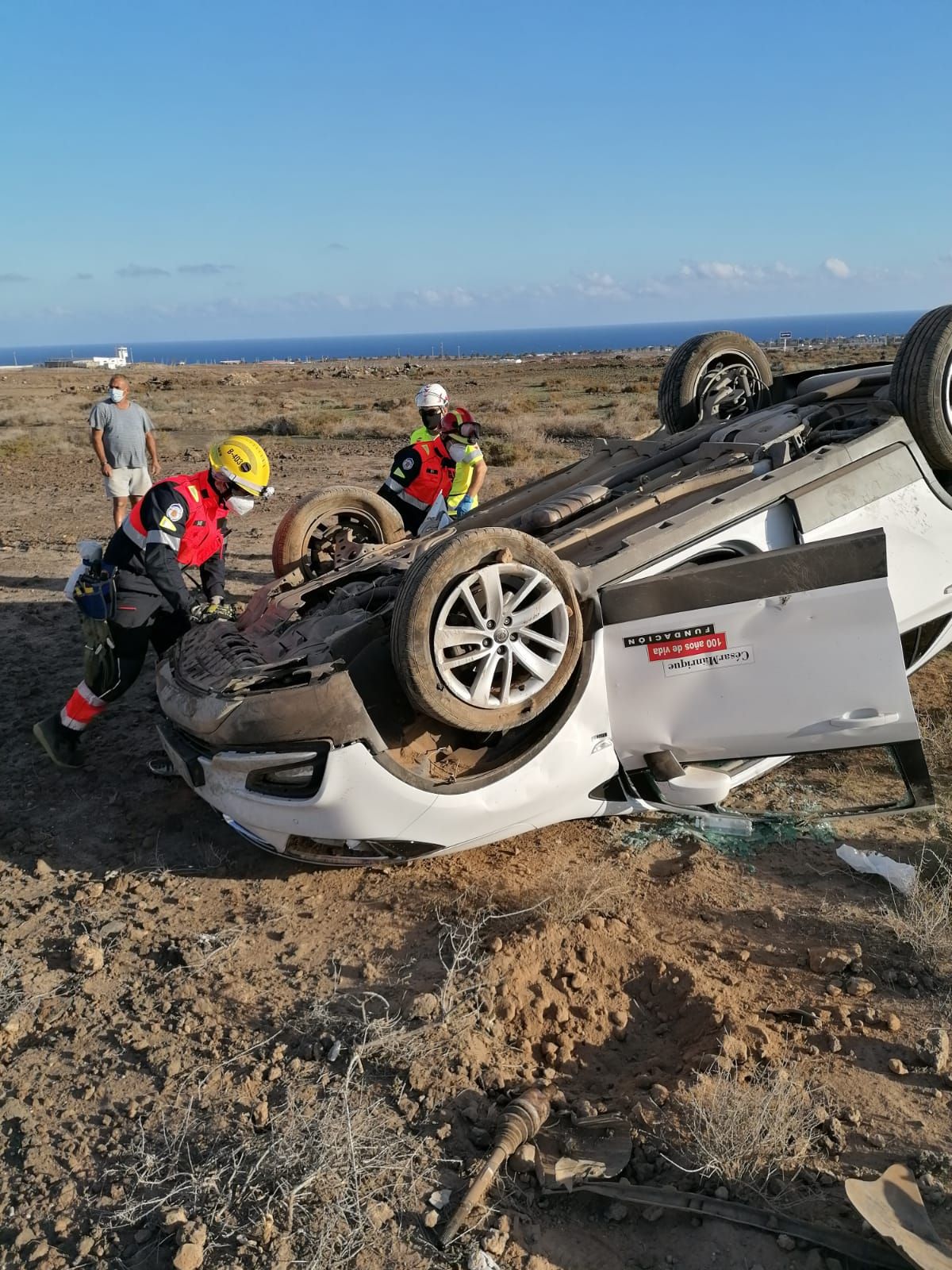 Vuelco en San Bartolomé de Lanzarote