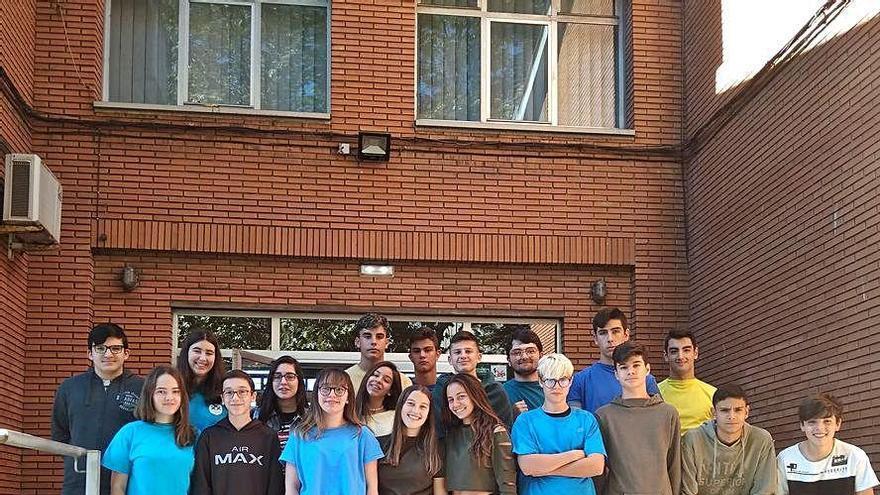 Alumnos del Mata Jove que han participado en el programa.