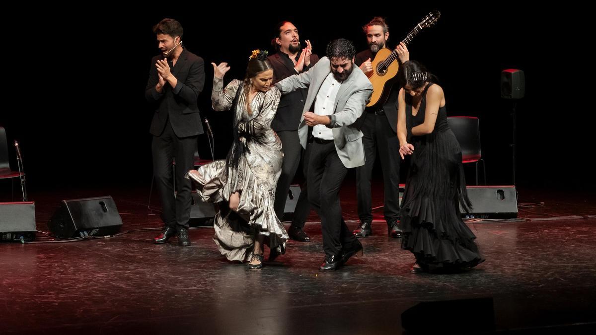 Un momento de la noche de la Cumbre Flamenca de Murcia.