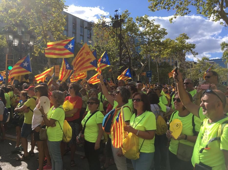 Bagencs a la concentració de Barcelona.