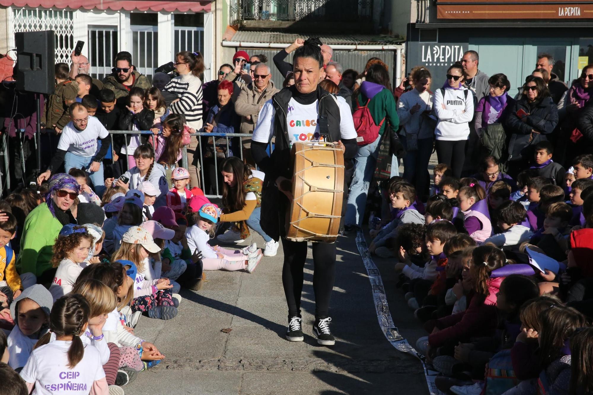 Los colegios, protagonistas en la previa del 25-N en O Morrazo