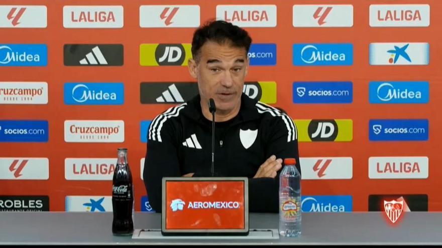 García Plaza está "convencido" de que el Sevilla va "a conseguir la permanencia sufriendo"