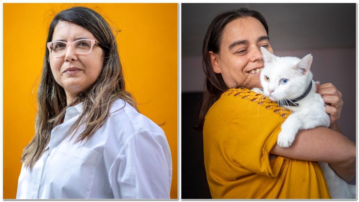 Rosa Viudez y Lourdes Montero.