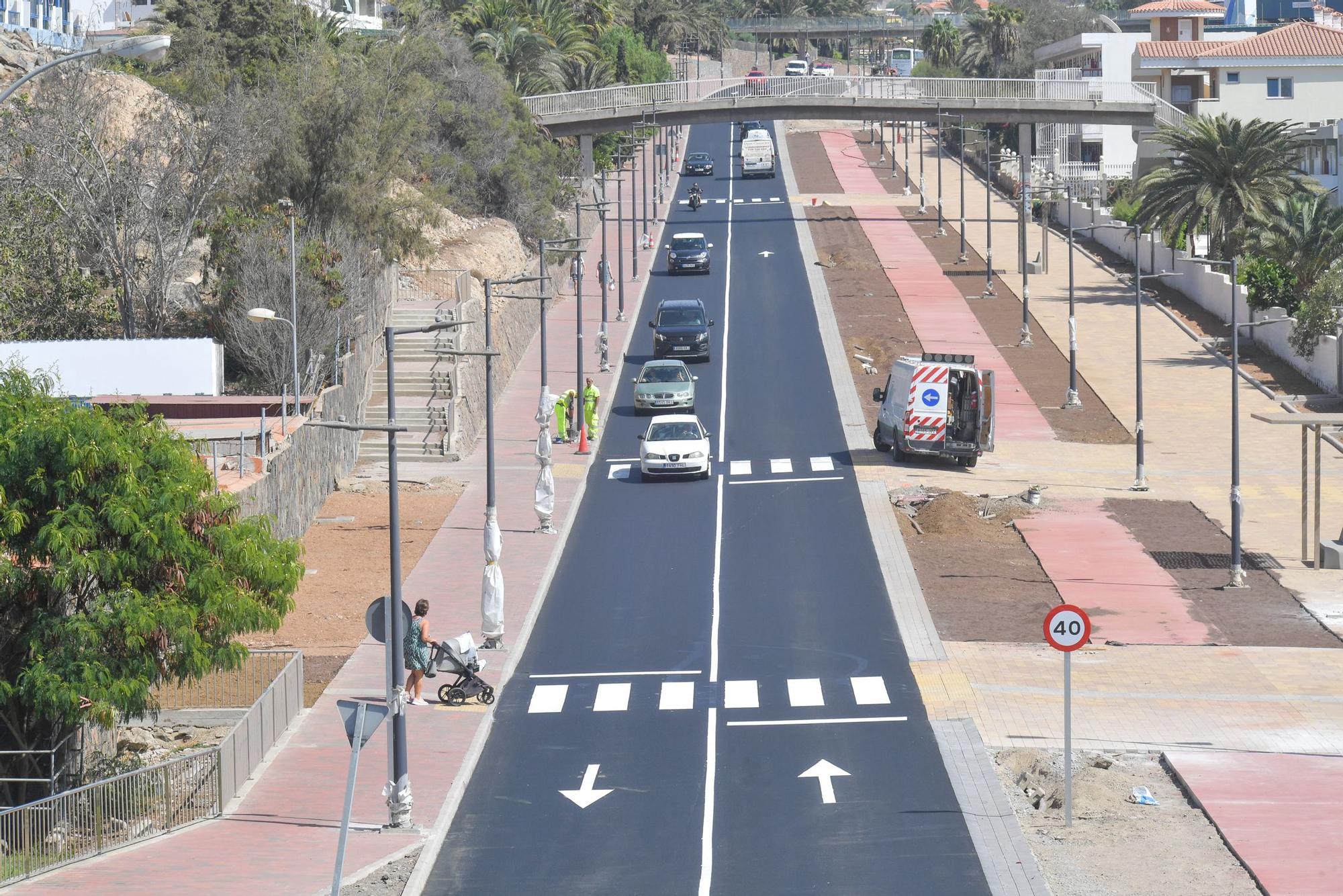 Obras en la carretera de San Agustín