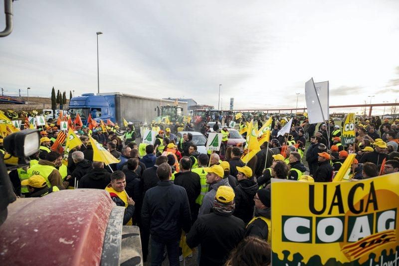 Manifestación de agricultores en Zaragoza