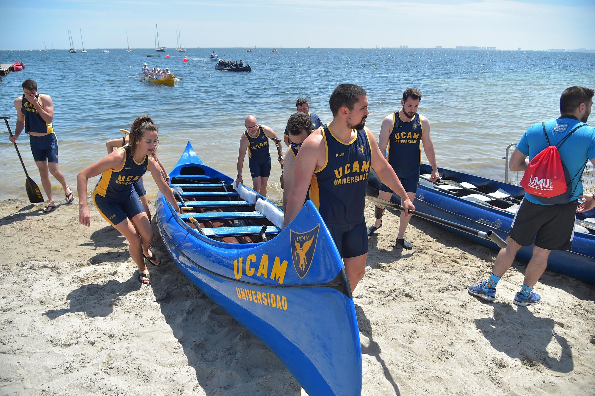 Así ha sido el campeonato de piragüismo Interuniversidad Playa Barnuevo en San Pedro