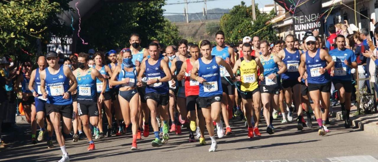 Salida de la prueba reina de la CP Ruta de la Miel del pasado año.