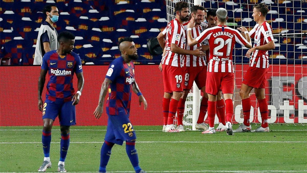 El Barça no fue capaz de derrotar al Atlético y se aleja del título