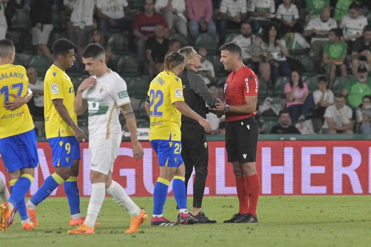 Lautaro Blanco, al final del encuentro de este pasado domingo frente al Cádiz