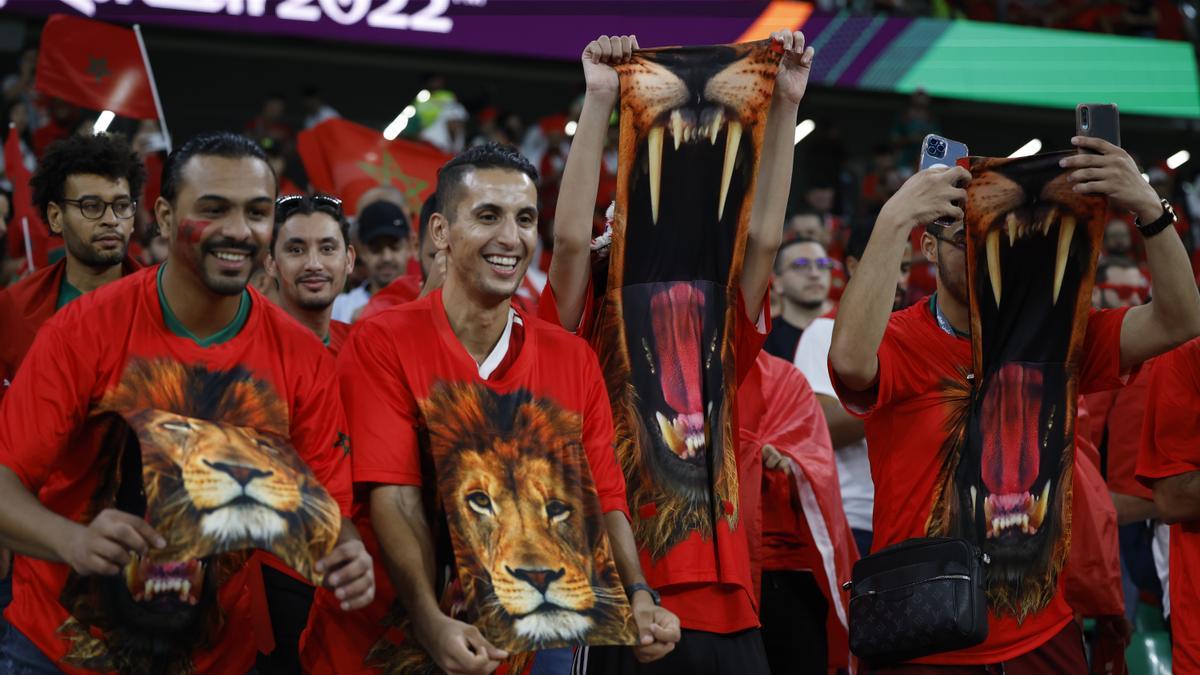 La afición de Marruecos apretó mucho a España