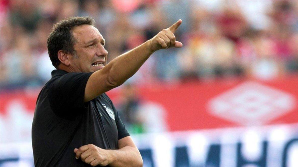 El entrenador del Girona, Eusebio Sacristán